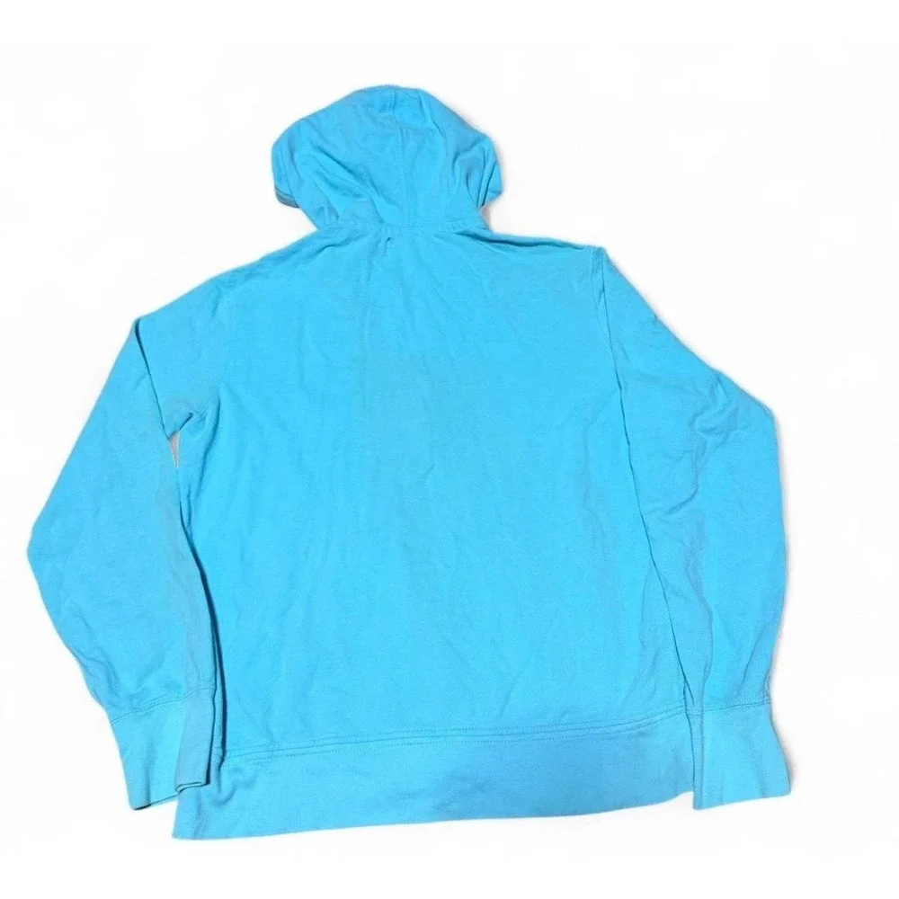 Polo Ralph Lauren Blue Full Zip Hoodie Pony Logo Cotton Sweatshirt Men's L